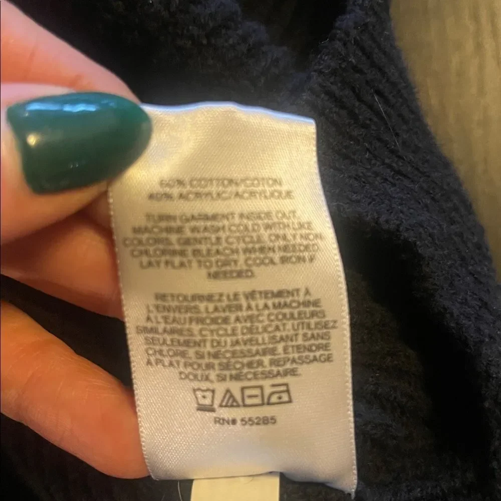 Express Black Sweater with Bold Lettering extra small